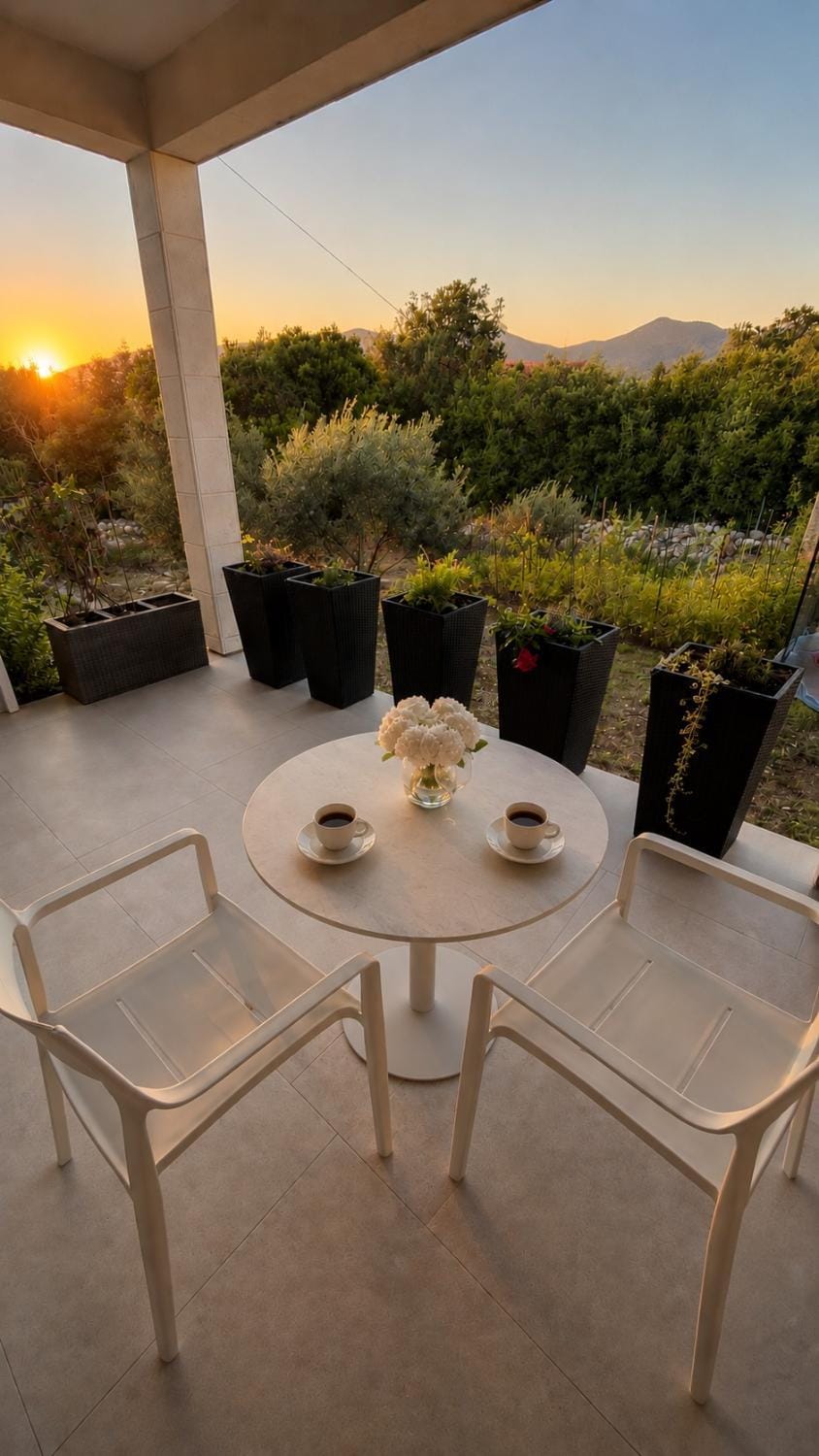 Day, Natural landscape, View (from property/room), Balcony/Terrace, Sunset