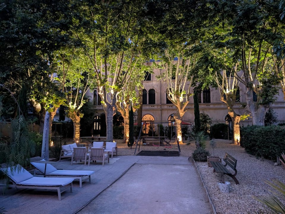 Property building, Natural landscape, Garden, Garden view