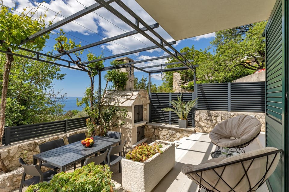 Natural landscape, Balcony/Terrace, Dining area, Garden view