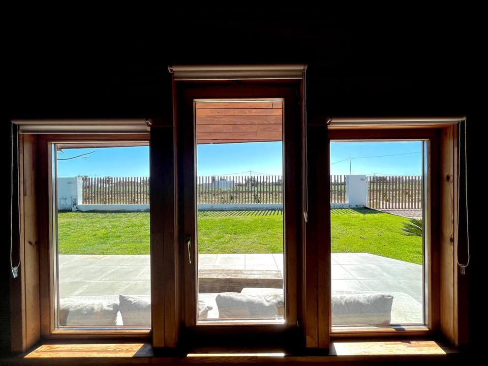 Patio, Spring, Day, Natural landscape, Garden, View (from property/room), Balcony/Terrace, Living room, Seating area, Garden view