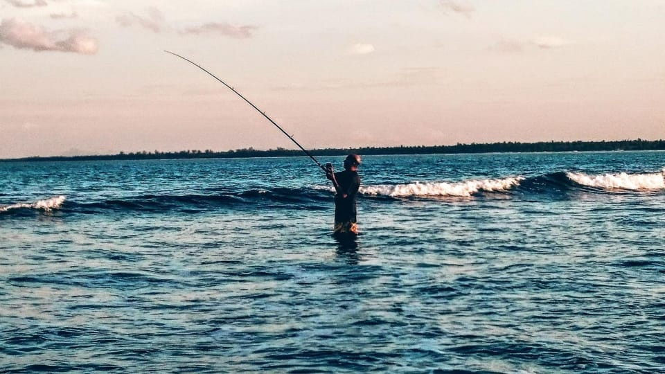 Fishing, Sunset