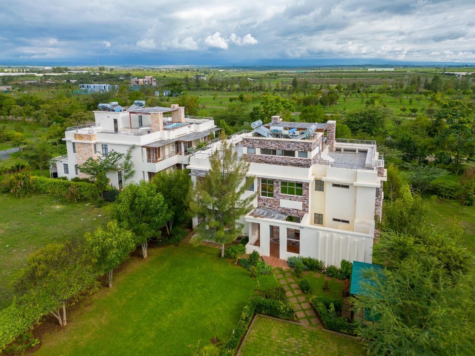 Property building, Natural landscape, Bird's eye view