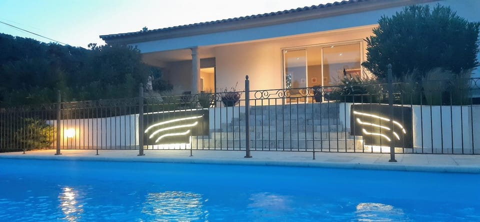 Property building, Swimming pool, Swimming pool, Sunset