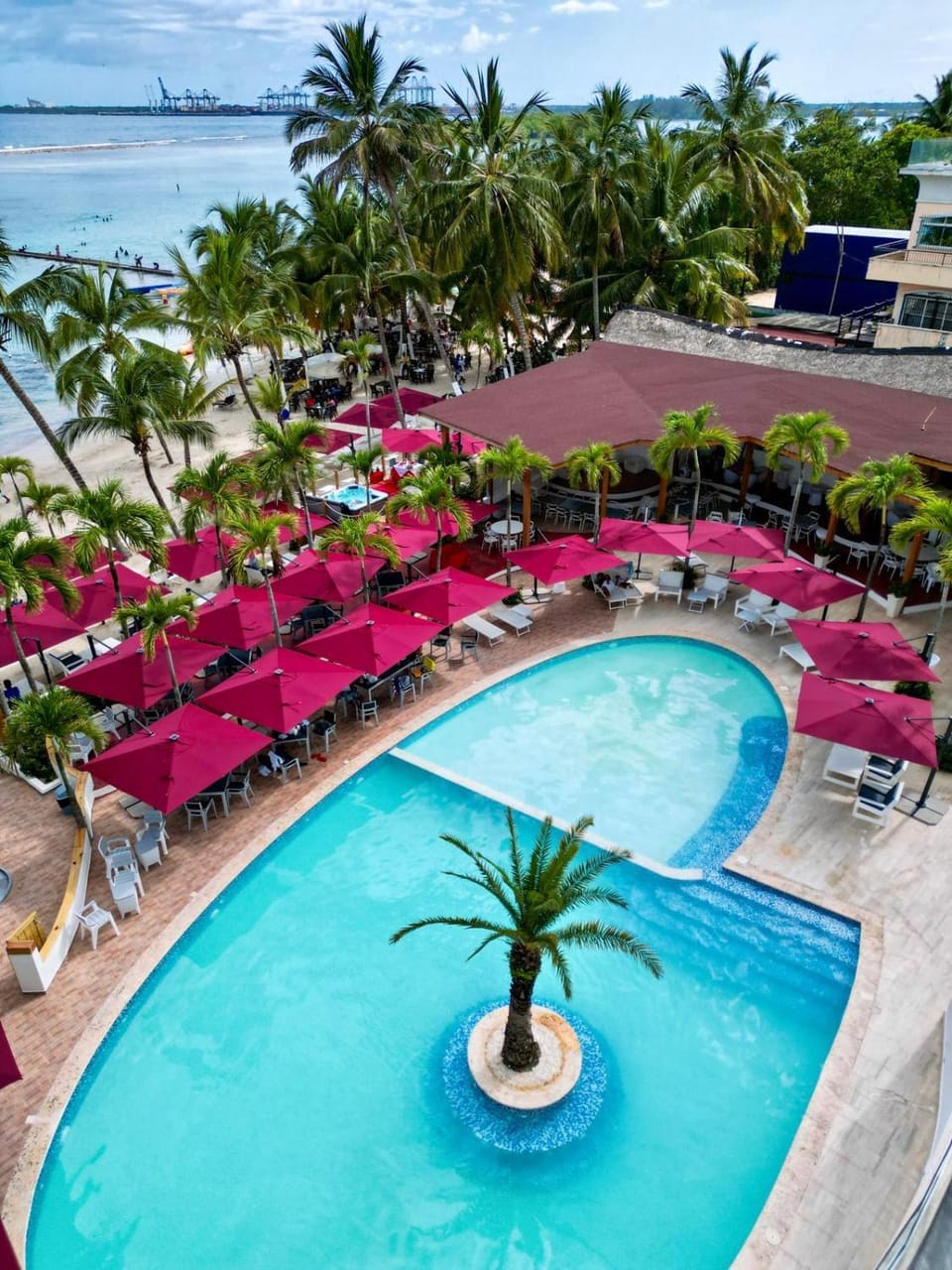 Natural landscape, Pool view, Sea view, Swimming pool