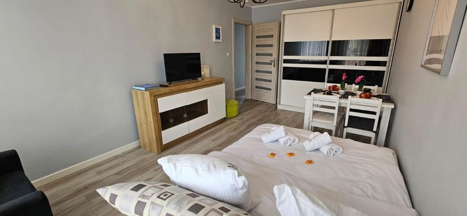 Bed, TV and multimedia, Living room, Seating area, wardrobe