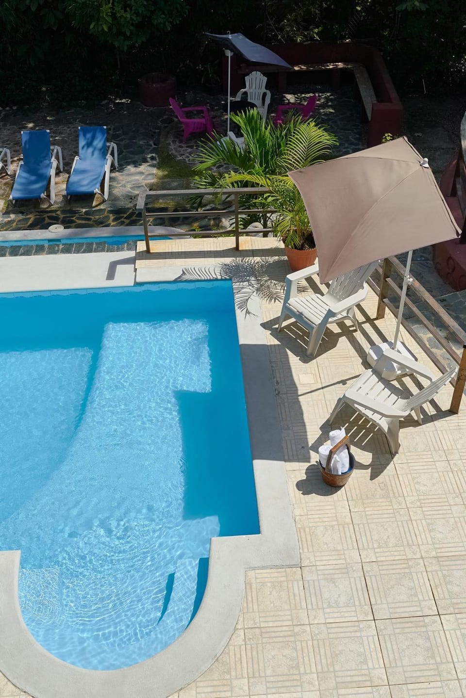 Pool view, sunbed