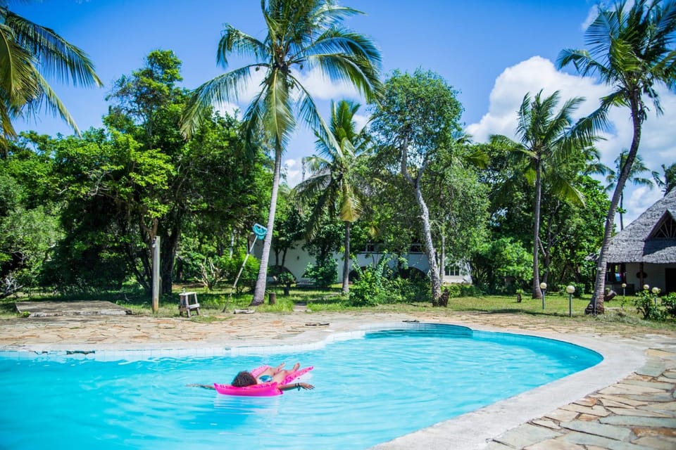 Patio, Day, People, Natural landscape, Garden, Garden view, Pool view, Swimming pool, sunbed