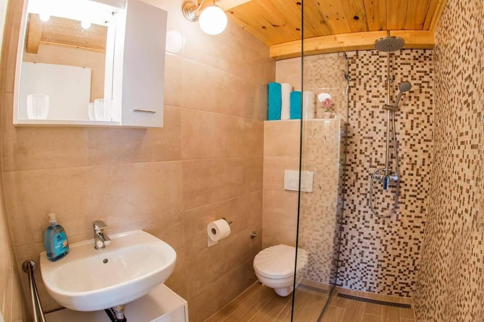 Shower, Toilet, Bathroom, towels