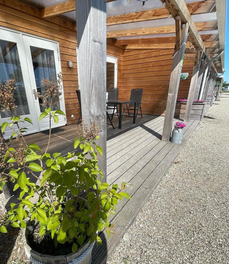 Property building, Patio, Day