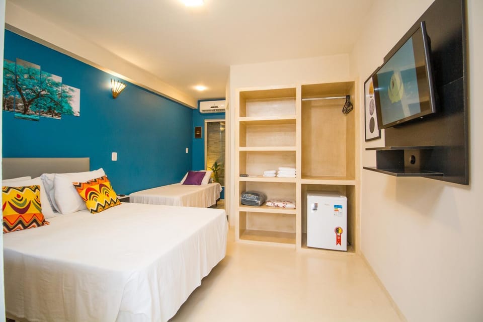 Bed, TV and multimedia, Bedroom, wardrobe, air conditioner