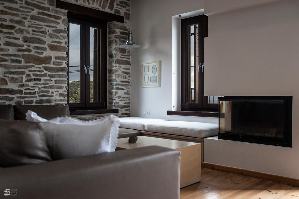 Living room, Seating area, Mountain view, Sea view