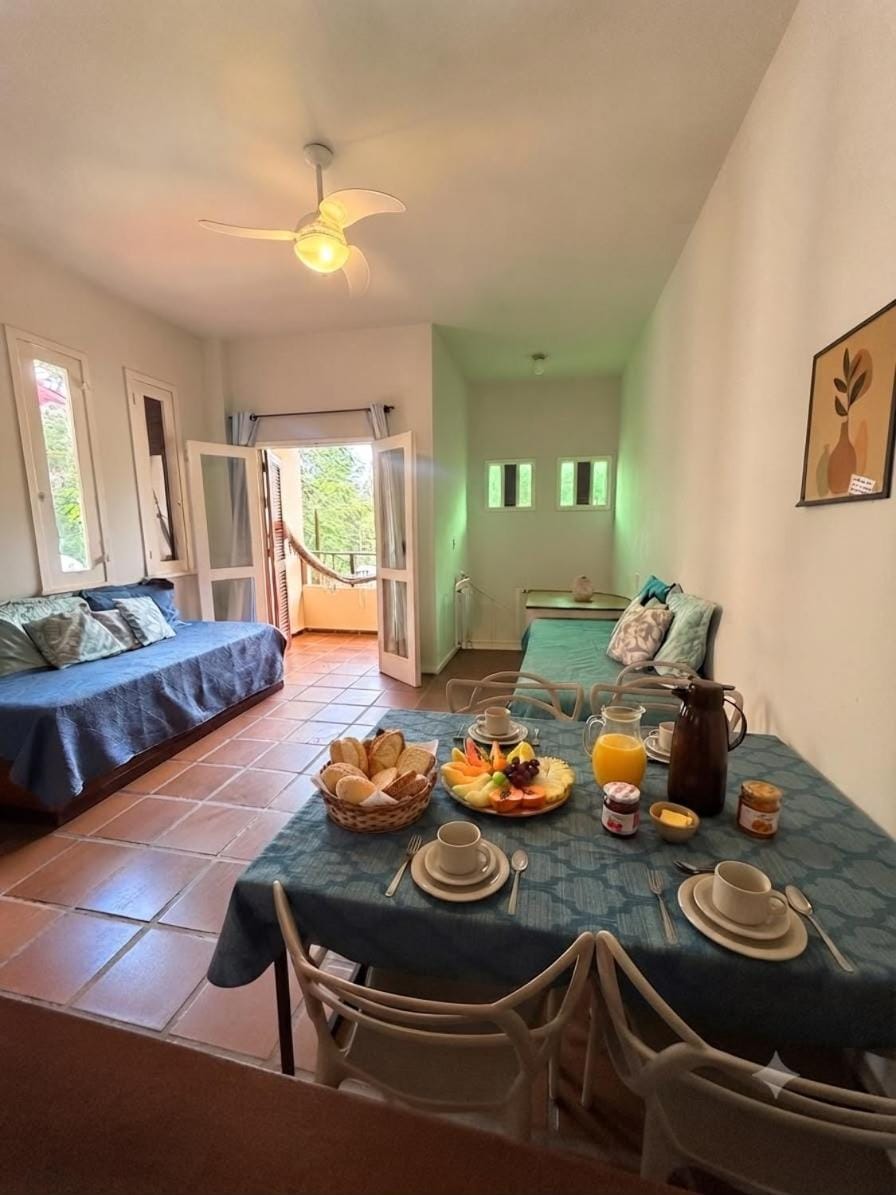 Living room, kitchen