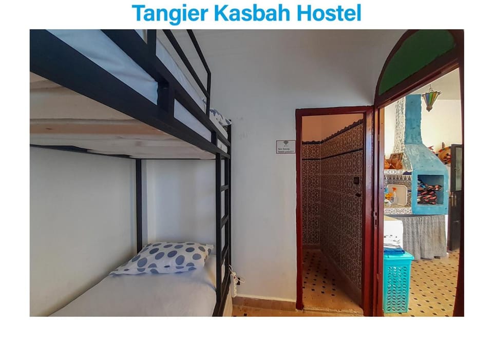Shower, bunk bed