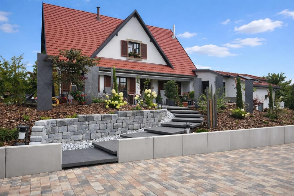 Property building, Day, Garden view