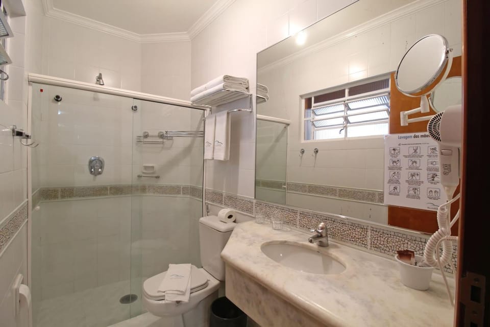 Shower, Bathroom, hair dryier, towels