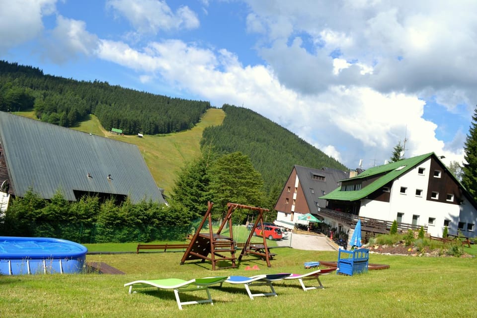 Natural landscape, Children play ground, Garden, Swimming pool