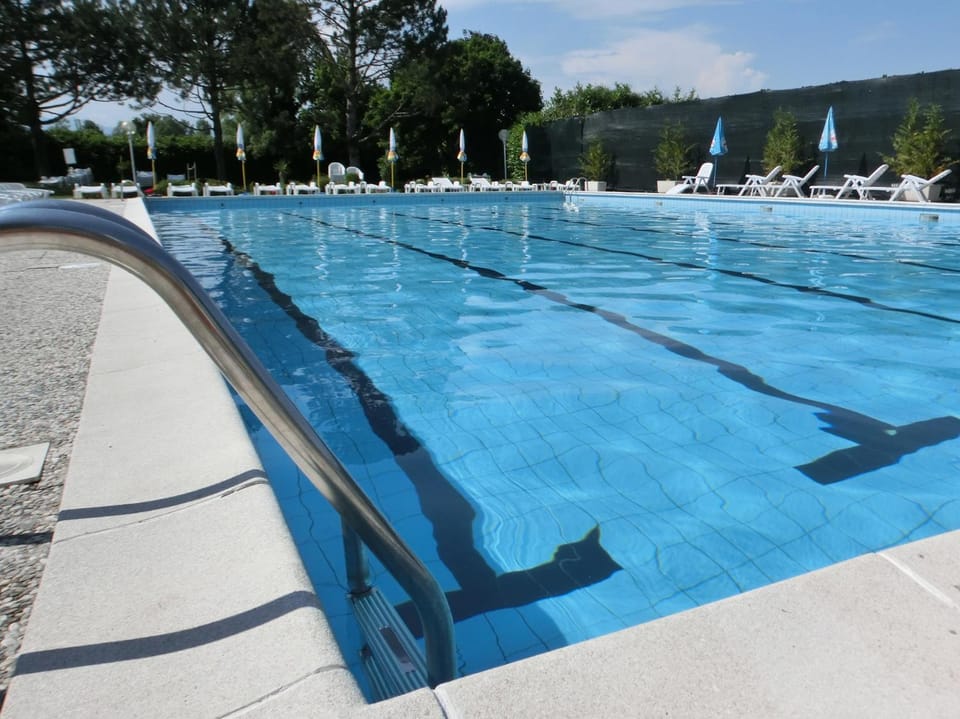 Day, Natural landscape, Summer, Garden, Garden view, Pool view, Swimming pool, sunbed