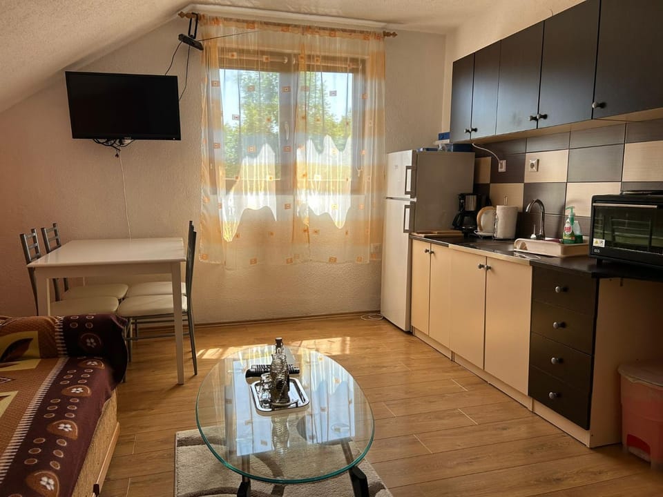 Kitchen or kitchenette, Living room