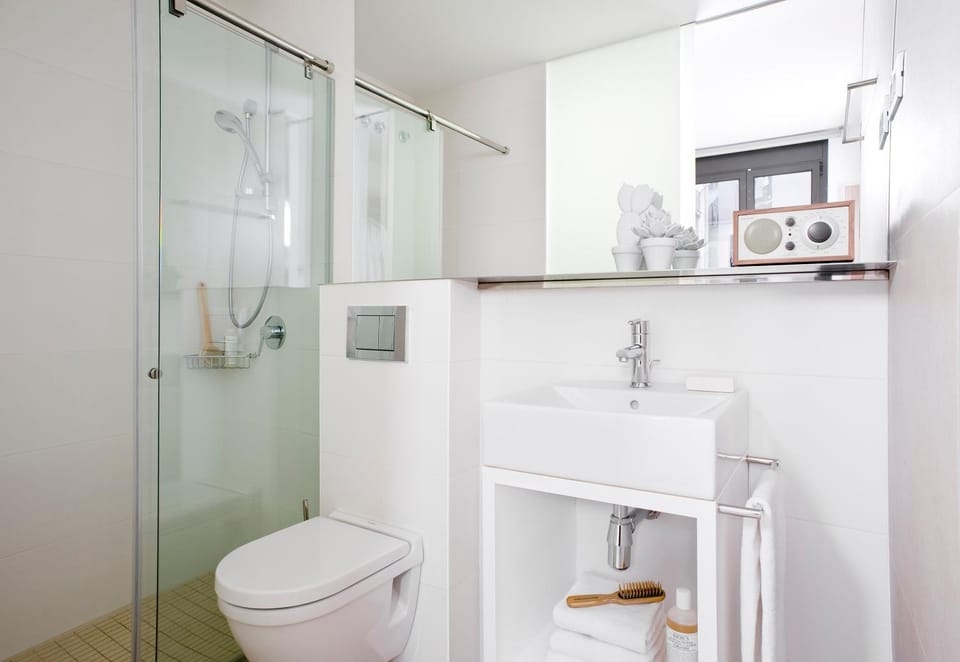 Shower, Toilet, Bathroom, towels