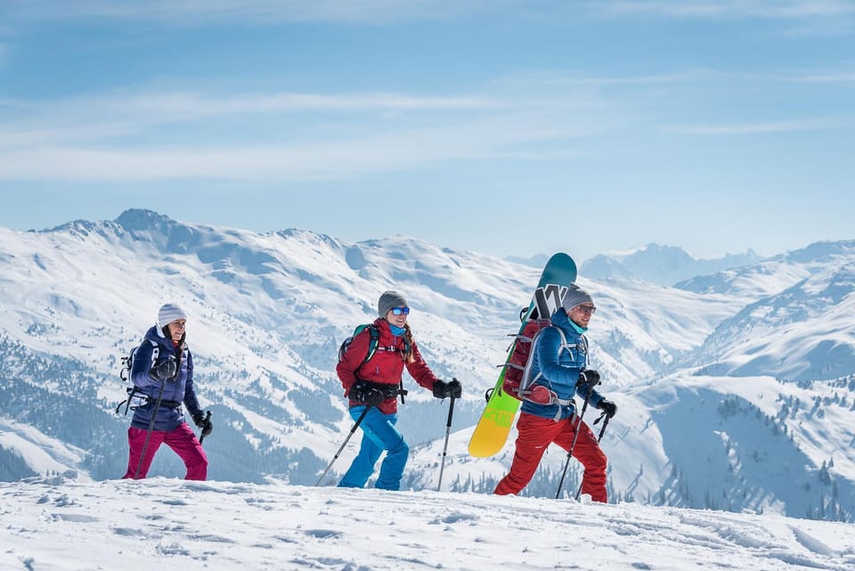 Natural landscape, Winter, Skiing, Mountain view