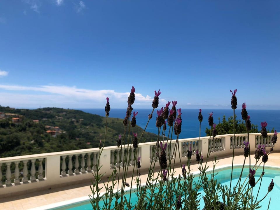 Day, Natural landscape, View (from property/room), Balcony/Terrace, Landmark view, Mountain view, Pool view, Sea view, Swimming pool