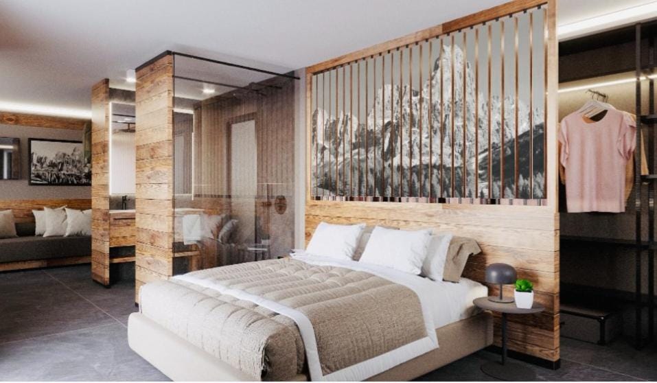 Bed, Living room, Photo of the whole room, Bedroom, wardrobe