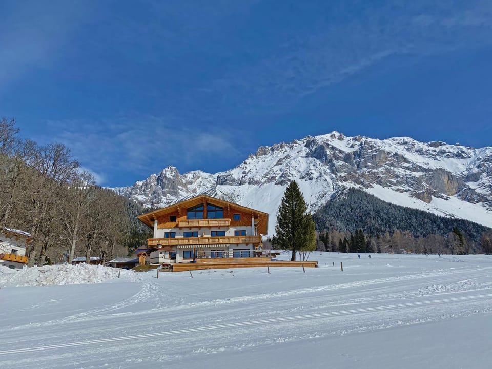 Property building, Winter, Landmark view, Mountain view