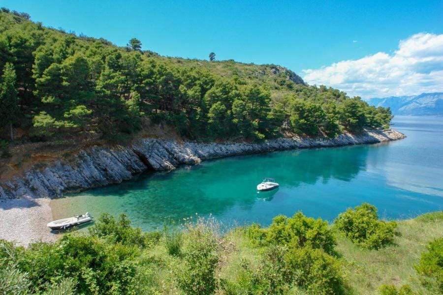 Natural landscape, Beach, Mountain view, Sea view