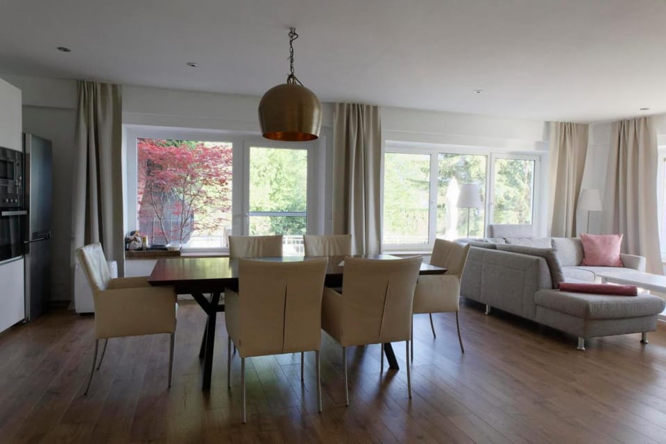 Living room, Seating area, Dining area