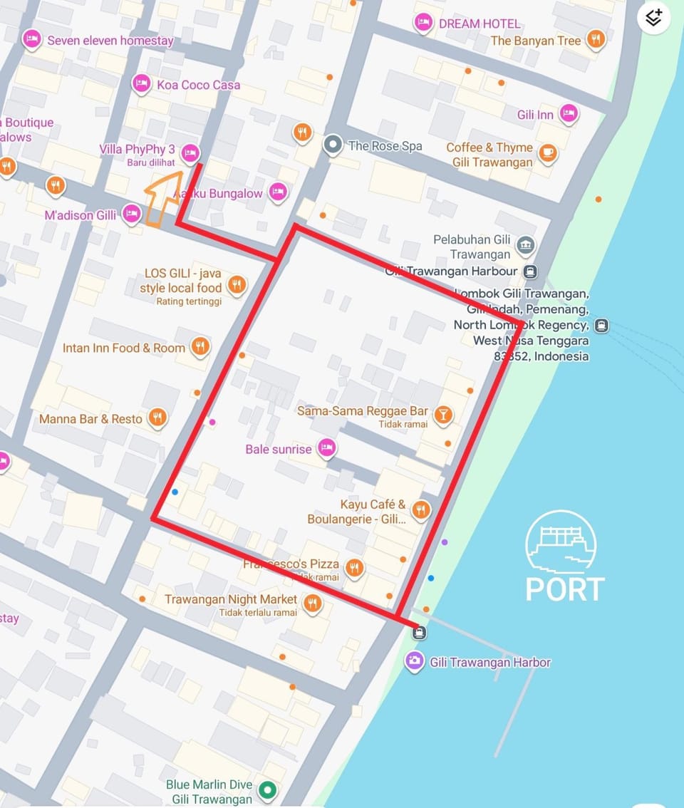 Text overlay, Street view, Location