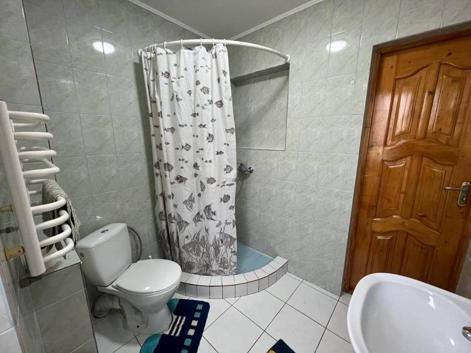Shower, Toilet, Bath, towels