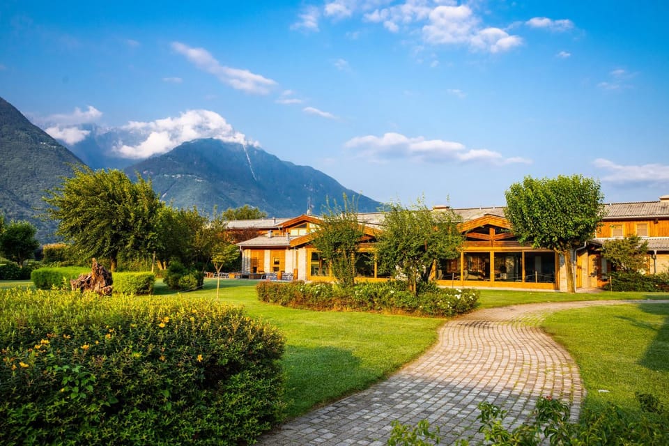 Property building, Day, Natural landscape, Summer, Garden, Garden view, Mountain view