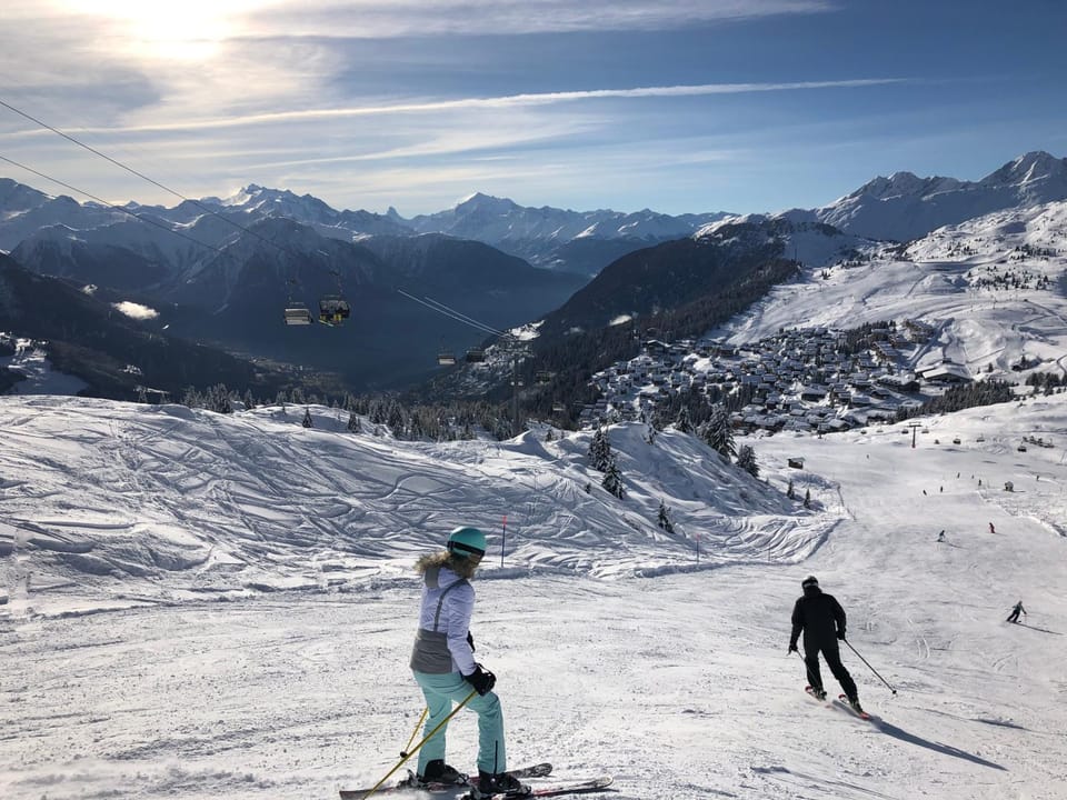 Natural landscape, Winter, Skiing