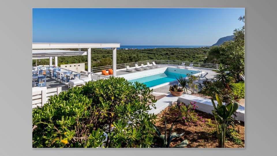 Pool view, Sea view, Swimming pool