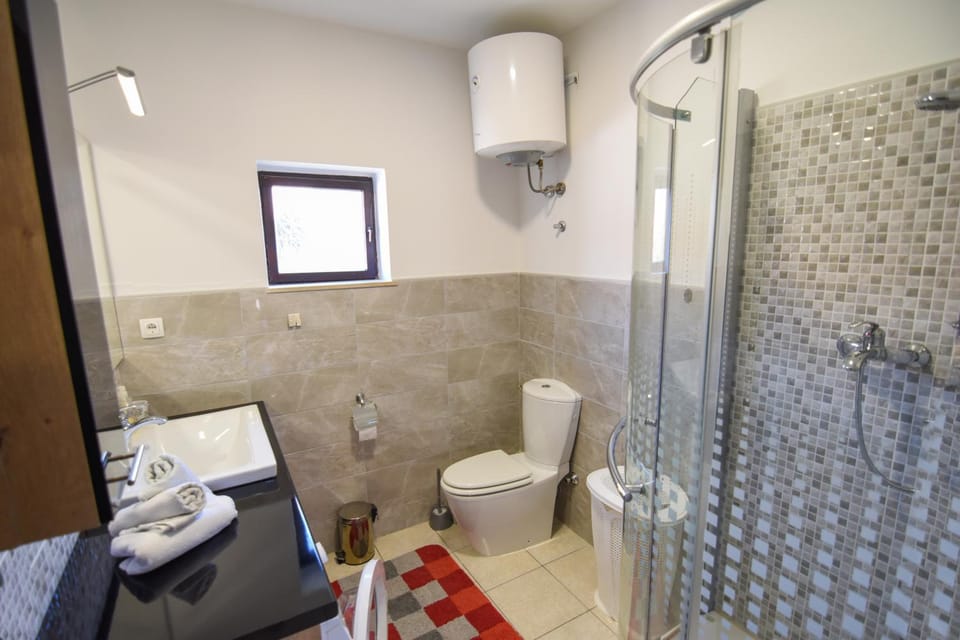 Shower, Toilet, Bathroom, towels
