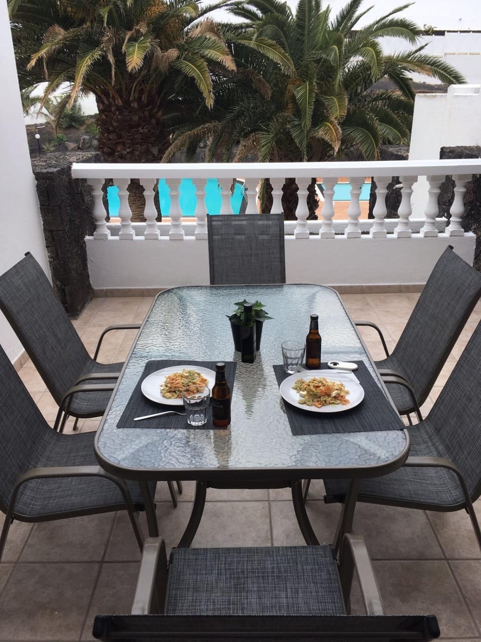 Balcony/Terrace, Dining area, Garden view, Pool view, Sea view