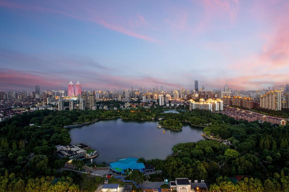 Natural landscape, City view, Lake view, Sunset
