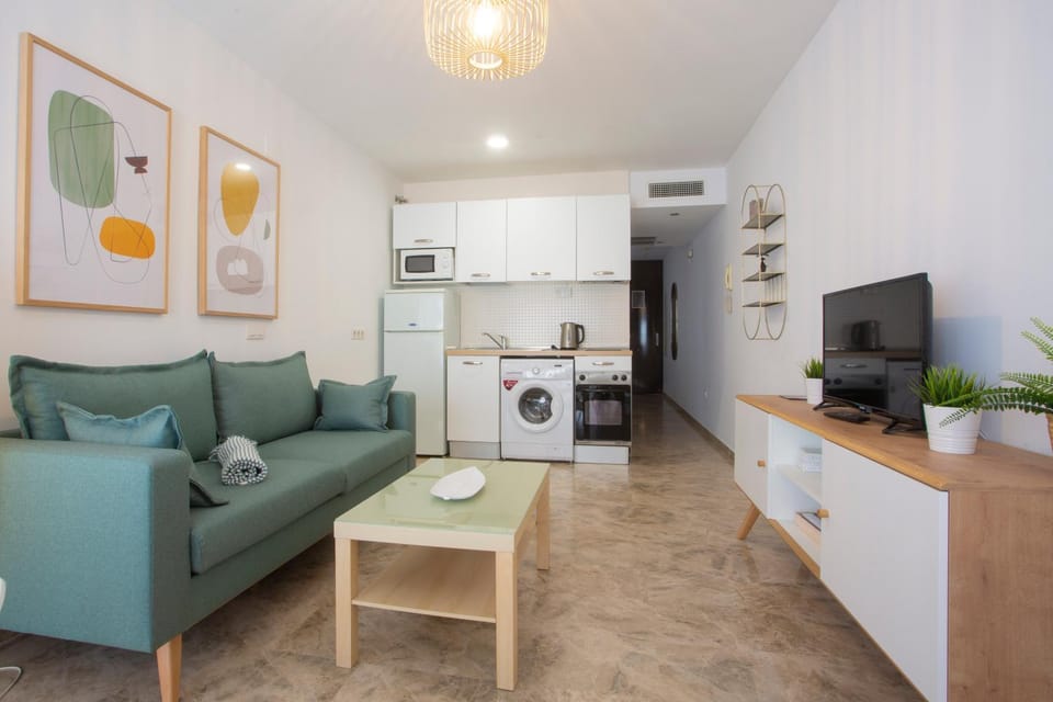 TV and multimedia, Kitchen or kitchenette, Living room, Seating area, Dining area, dishwasher, oven, stove, washing machine, air conditioner