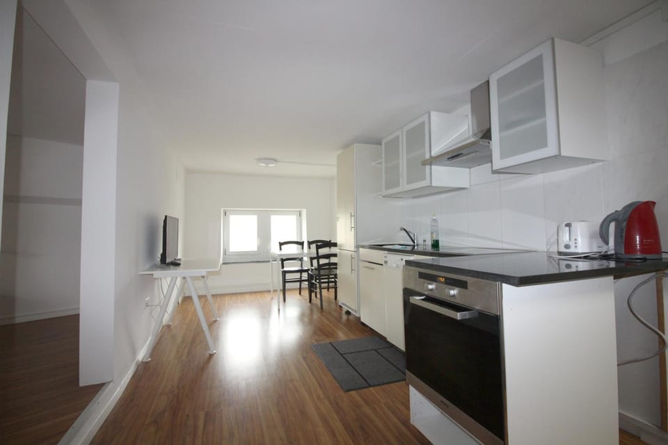 Kitchen or kitchenette, Living room, Dining area