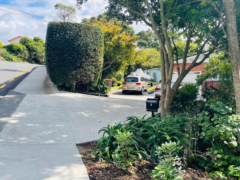 Neighbourhood, Natural landscape, Garden, Garden view, Street view, Parking