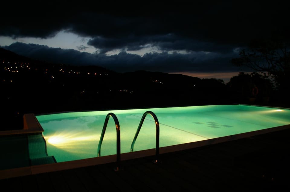 Night, Swimming pool, Swimming pool