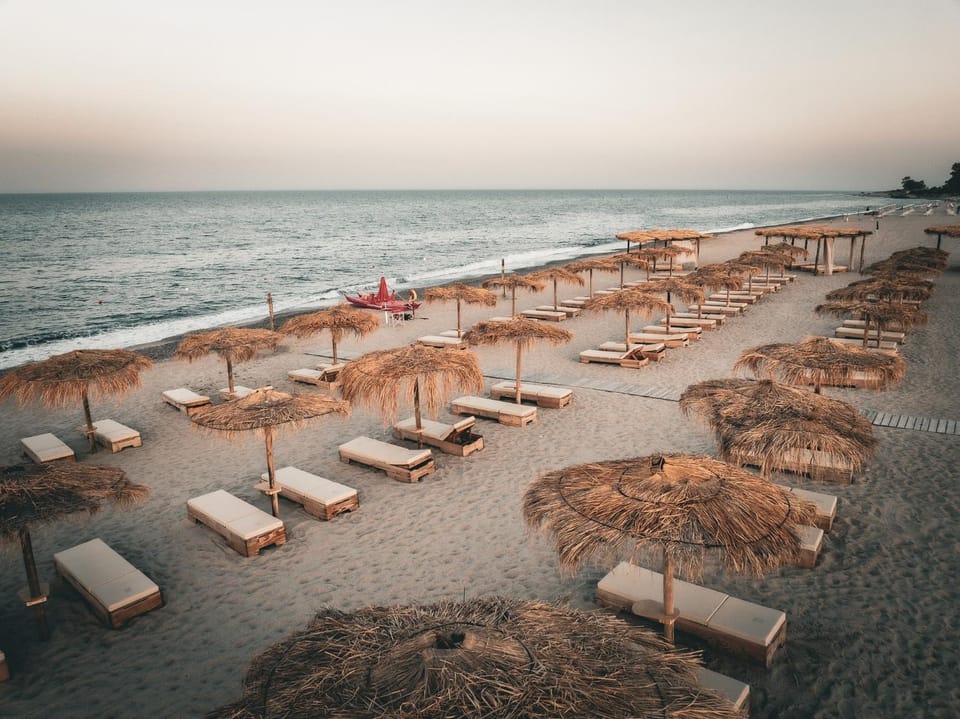 Nearby landmark, Natural landscape, Beach, sunbed