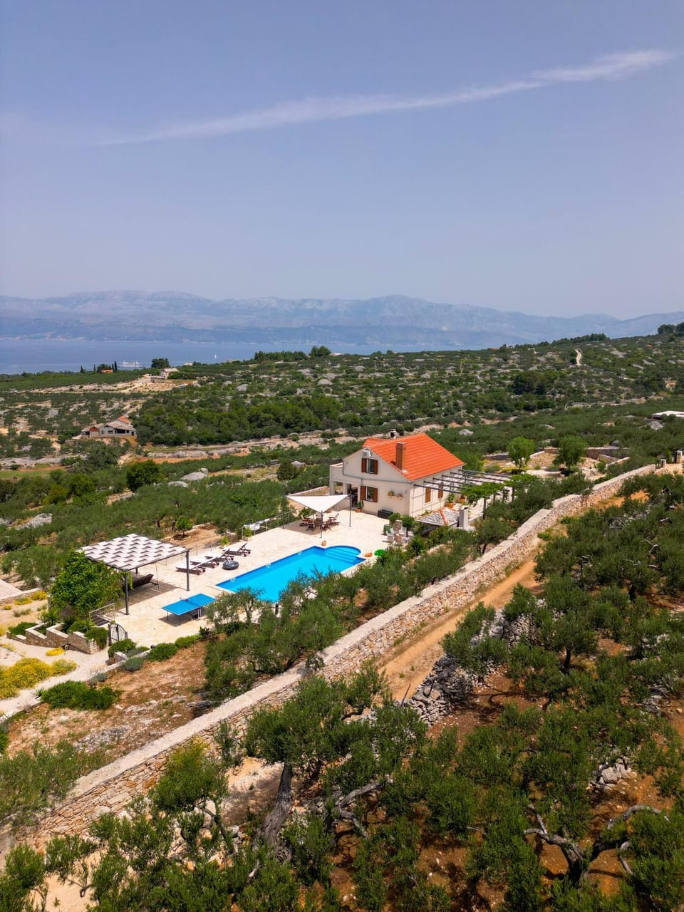 Day, Natural landscape, Bird's eye view, Pool view, Sea view, Swimming pool