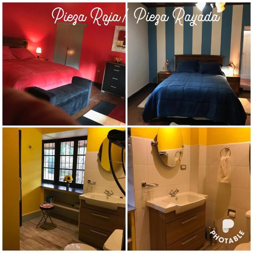 Bed, Bathroom, Photo of the whole room, Bedroom, Text overlay, towels