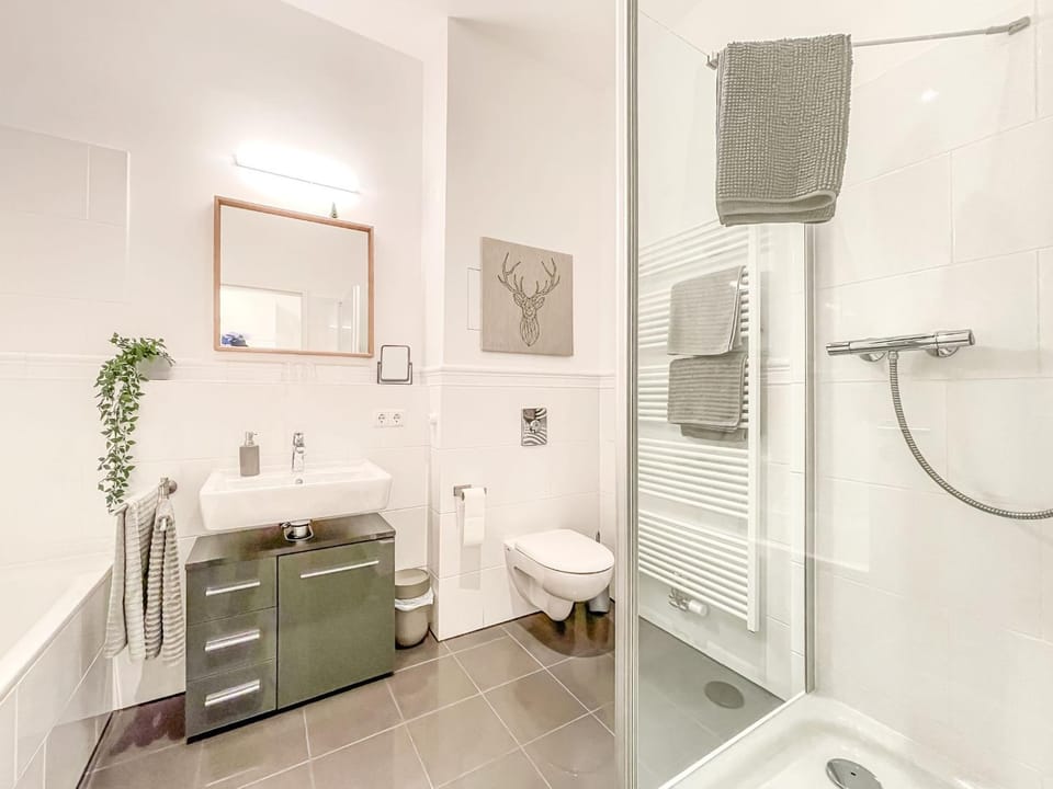 Bathroom, Living room