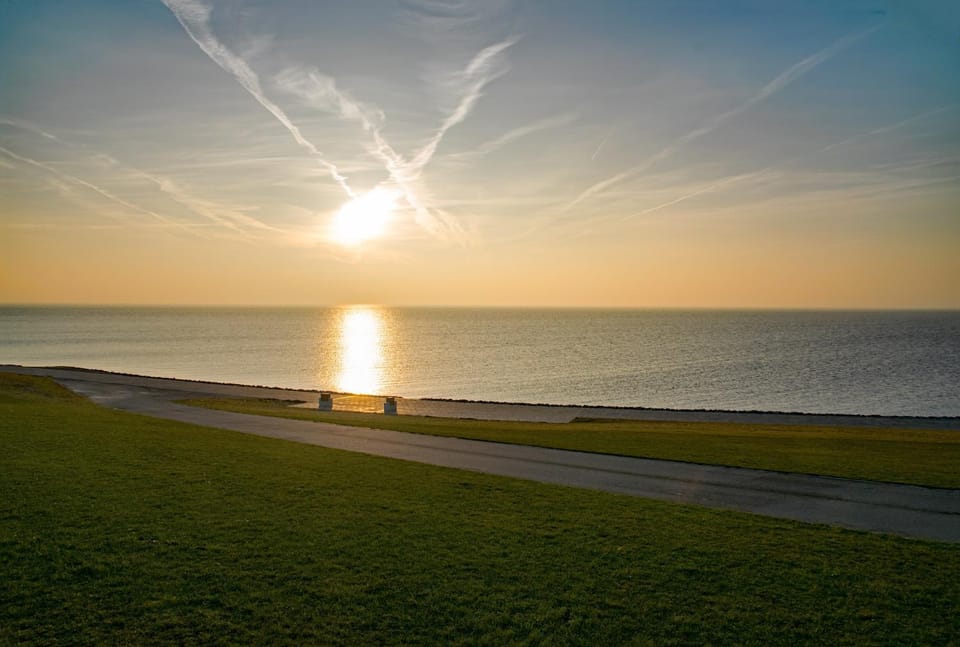 Natural landscape, Beach, Sunset