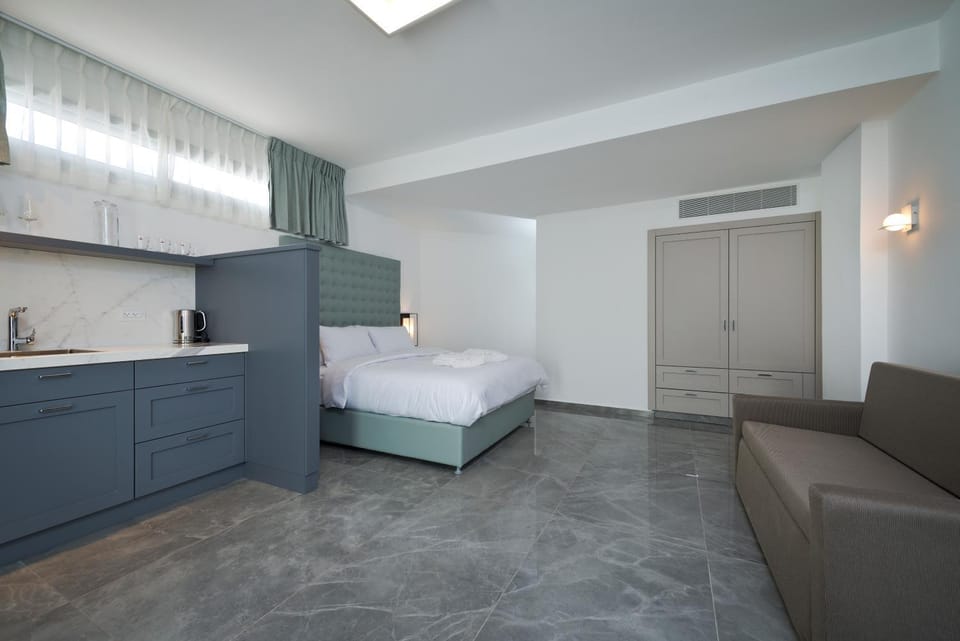 Bed, Kitchen or kitchenette, Living room, Photo of the whole room, wardrobe