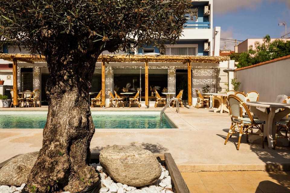 Patio, Pool view, Swimming pool, sunbed
