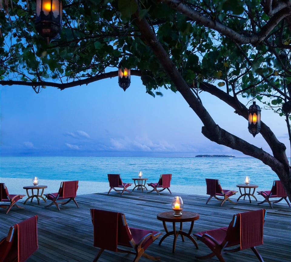 Lounge or bar, Beach, Sunset