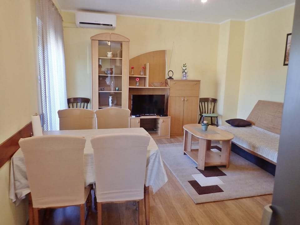 Living room, Seating area, Dining area, air conditioner